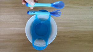 Baby Temperature Changing Color Silicone Spoon and Fork Feeding Safety Temperature Sensing Flatware Bayi Sudu & Garfu