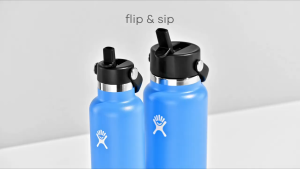 Hydro Flask Tumbler 40oz Wide Mouth Flex Straw Cap - Moonshadow