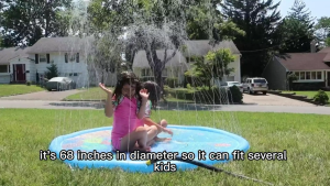 GOOGOO BIRD Baby & Kids Durable PVC Water Splash Pool Sprinkler Fountain Pad Outdoor Swimming Pool Air Kolam Kanak-kanak