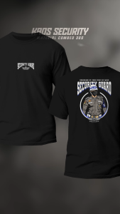 Kaos Hitam SATPAM (ST) Ukuran S-5XL Lengan Pendek Kaos Pria Distro Kaos Pria Pendek Baju Pria Dewasa Keren Kaos Distro Pria