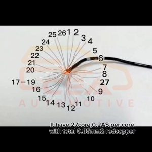 1Meter 0.85mm2 27Line Anti Flame Corosive 18AWG Original Low Voltage Wire Pure Copper Cable Auto Car Truck Wayar Kereta