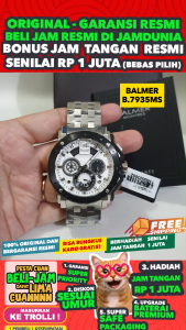 JAM TANGAN BALMER ORIGINAL 7935 MSM1 - Men LA - Stainless Steel - Silver
