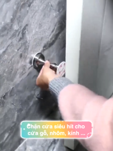 Hút Chặn Giữ Cửa Nam Châm Chống Va Đập Hít Cửa Inox 304 Không Cần Khoan Kèm Keo 3m Dán Sàn Lực Hít Mạnh-NIEVE