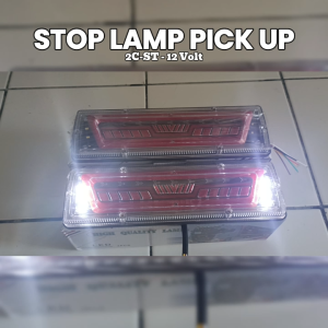 1 Set Stop Lamp Pick Up Variasi Model Trapesium / 12 Volt StopLamp Lampu Belakang Modifikasi