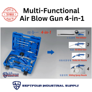 IRIS Why-Wait Multi-Functional Air Blow Gun (4-in-1) Kit PTG-40A (Made in Taiwan)