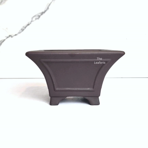 The Leaferie Bonsai Pot / Tray (Series 55) . Plant pot . Zisha . Flowerpot . Purple Sand Planter