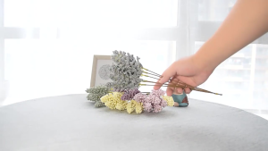 6pcs Wheat Ears Artificial Flowers Plant Silk Wedding Family Decoration Simulation Foam Lavender