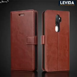 Flip Cover Kulit Leather Case Sarung Buku Kulit Case Vivo V30E
