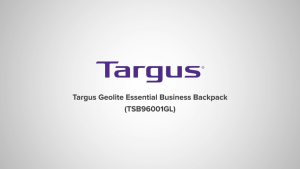 TARGUS TSB96001GL Geolite 15.6" Backpack with Lightweight 23L Capacity & Water Resistant for Up to 15.6" Screen Laptop