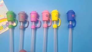 1 Pc Tutup Sedotan Silikon 10mm Bpa Free Cup Cover Silicone Spill Proof Stopper Tutup Lucu Anti Debu Tumbler Stanley  Reuseable Straw Topper