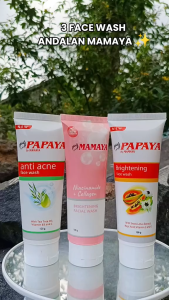MAMAYA Facial Wash Papaya Brightening Face Wash BPOM Halal 100gr