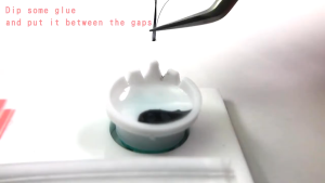 ECER 10PCS SUNFLOWER PINK UNTUK MELETAKKAN GLUE EYELASH / RING GLUE / CINCIN LEM