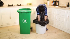 【Free Shipping】 BGVP 100PCS/200PCS Trash Garbage Bag Biodegradable Household Thickened Kitchen Flat mouth garbage bag For Hotel Community Street School Hospital Park Large/XL/XXL 10PCS/Roll Sale