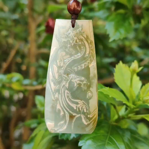 Light Green mix with brown Natural Type A Jadeite Pendant carved as Horse meaning Prosperity development bravery conquest certificate included weighs 23.16 grams 60.8 * 28.2 * 6.3 mm suitable for daily wear or collection (pendant89)