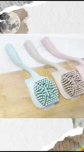 Sikat Cuci Piring Dengan Gangang Plastik Sikat Dapur Brush Bahan Karet Silikon