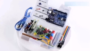 【Ready Stock】Basic Starter Kit Compatible With Arduino UNO R3 With Breadboard Jumper Wire LED Diodes Obstacle