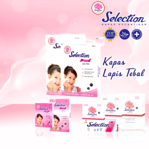 SELECTION Kapas Kecantikan Lembut 75gr || Kapas Pembersih Wajah Make Up || Facial Cotton