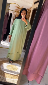 Setelan wanita terbaru 2026 Fatya sett 2in1 setelan wanita kekinian setelan crinkle virall tiktok