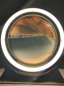 Tranh Cát Đèn Led 3D Xoay 360 Độ 12 Inches Tích Hợp Sạc Lại Trang Trí Bàn Làm Việc Phòng Ngủ