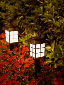 ไฟสวน ไฟพลังงานแสงอาทิตย์กลางแจ้ง ไฟถนน ไฟ LED ไฟพลังงานแสงอาทิตย์ มีให้เลือกสามสี โซล่าเซลล์ Solar cell nightsun