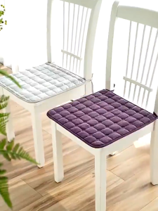 Soft Square Chair Cushion Comfortable Cotton Office Dining Room Seat Pad Non Slip Buttocks Chair Mat Home Decor
