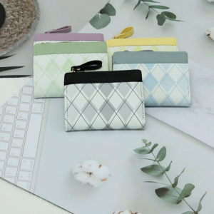 สไตล์ใหม่ แฟชั่น กระเป๋าสตางค์ใบสั้น ความจุขนาดใหญ่ อเนกประสงค์ กระเป๋าสตางค์สำหรับสุภาพสตรี