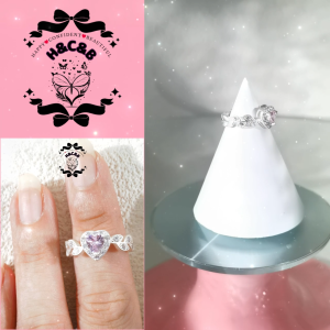 HCB❤ Exciting Simple Pink Ring - Adorable Stackable Ring for Trendy Style!