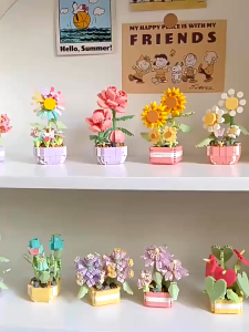 Building Block Eternal Creative Flower Educational Toy Suitable For assembled Particles Unique Gift