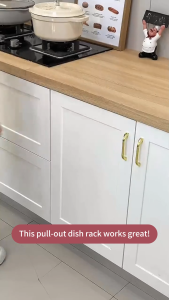 Lifinity Kệ Để Đồ Tủ Bếp Đa Năng Kệ Bát Đĩa Có Ray Trượt Sơn Tĩnh Điện