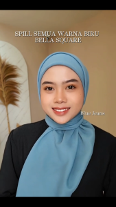 Hijab Segiempat Bella Square Polos Warna Terlengkap