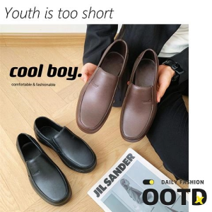 LHSunshine รองเท้าคัทชู เนื้อยางเกรดดี กันลื่นแน่นๆ พื้นนุ่มน้ำหนักเบา ราคาถูกเอาใส่นักศึกษา ใส่ทำงานหรือใส่เรียนก็ปัง รองเท้า ผู้ชาย รองเท้าท่ๆสำหรับคนคูลๆ 💙