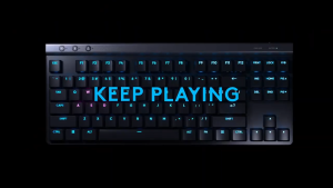 Logitech G515 LIGHTSPEED TKL Low Profile Wireless Gaming Keyboard LIGHTSYNC RGB Thin Tenkeyless Design PBT Keycaps
