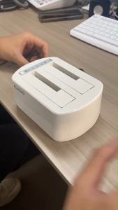 MAIWO Docking Station HDD Cloner for 2.5inch and 3.5inch SATA Hard Disk SSD Enclosure Offline Clone  UASP USB3.0 5Gbps speed max Compatible for HDD 20TBx2 Power Supply 12V3A