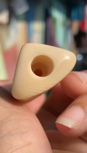 Pipa GG Asli Lokal Panjang 12cm Segitiga Ukiran Patra Mulus Tebal