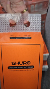 (ยกแพ็ค 4 หิ้ว)กระดาษทิชชู่แบบดึง แขวนผนัง SHURO  หนา4ชั้น กระดาษชำระ