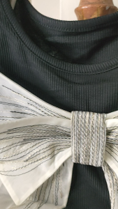 Setelan Anak Perempuan Import Knit Tanpa Lengan Pita Double Besar Punggung Short Pants Renda Terbaru