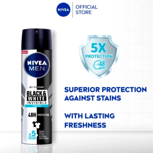 NIVEA MEN BODY SPRAY (150ML/150MLx2) - BLACK & WHITE FRESH