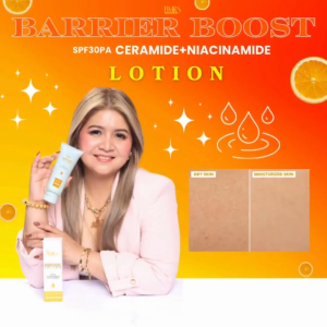 SOFT AND MOISTURIZE SKIN BARRIER BOOST LOTION WITH NIACINAMIDE AND CERAMIDE SKIN REPAIR