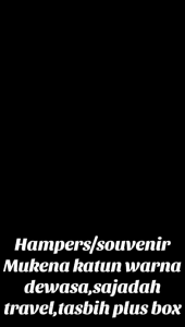 Hampers/Parcel/Souvernir Ibadah Komplit Mukena Traveling Sajadah Traveling dan Tasbih plustin plus box