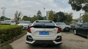 Honda Civic FK 7 8 2016 2017 2018 2019 2020 Tail Lamp With Signal Running Smoke Red Line