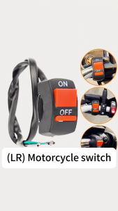 Motorcycle On Off Assembly Kill Switch With 2 Wire Clamp Switch