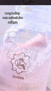 [NEW!] VIVA Queen Micellar Rose Water 100ml: Collagen & Extract Rose Pembersih Wajah