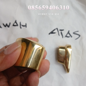 AKSESORIS HANDLE TERBAIK UNTUK GAGANG GOLOK BAHAN DARI KUNINGAN SEPUH EMAS PREMIUM 2025