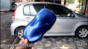 MT5 Frozen Dark Blue  Supreme Metallic Colour for Car Motor Aikka Aerosol Spray Botol 2K Paint Cat Bancuh Biru Yamaha