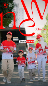 Baju Merah Putih Agustusan - Kaos Seragam Couple Edisi Kemerdekaan 17 Agustus SM103