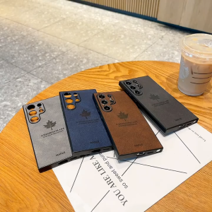 Maple Leaf Leather Case Vivo Y18 / Vivo Y03 / Vivo Y03T Luxury Cortex Anti-slip Advanced Phone Case - FIDS STORE