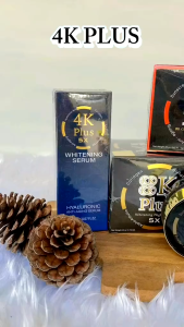 Serum 4K Plus 5X Whitening làm mịn màng sạch da trắng mờ thâm nám vết đỏ do mụn giảm nếp nhăn cấp ẩm thái lan 20ml