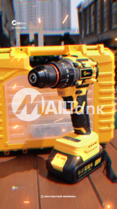 Mailtank MK12 10MM Mesin Bor Impact Baterai Brushless 21V Bor Cas Murah dengan Variable Speed  Dapat 2 Baterai Untuk Memasang Baut dan Bor Dinding