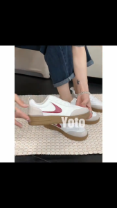 YOTO (Standard Size) Korean Fashion Shoes Casual Leather made Sneakers Low top Rubber Shoes for Women