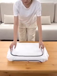 Storage Box Foldable Transparent Large Capacity Storage Box Organizer Waterproof PVC Stackable Storage Bag 收納盒/ 收納袋